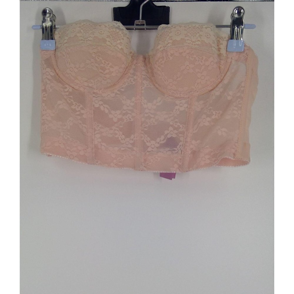 Pink‎ Lacey Corset Crop Top